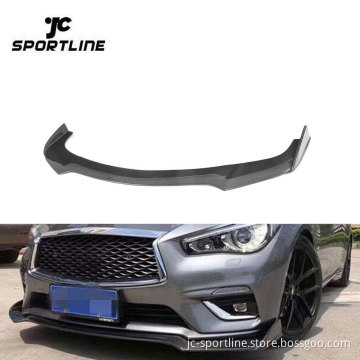 2018 INFINITI Q50 Base Carbon Fiber Front Bumper Spoiler Chin Lip